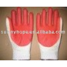 7-красная резиновая ладонная перчатка для строительства
